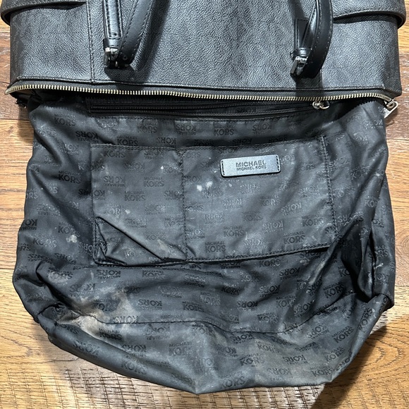 Michael Kors Black Monogram Tote - Picture 10 of 13